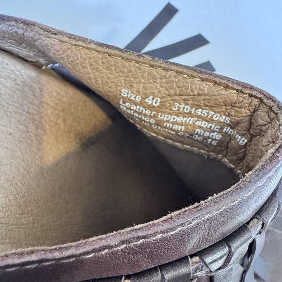 Dansko Shoes Womens Size 40 Leather Clogs Block Heel Stud Fringe Mule Retro - Picture 3 of 11